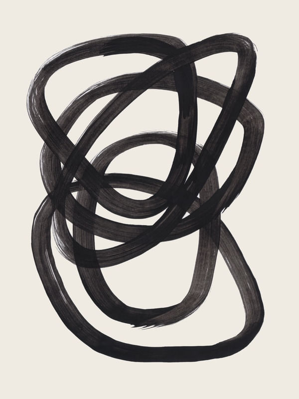 EJAAZ HANIFF - BLACK INK SPIRALS