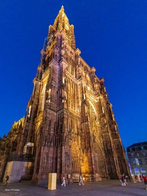 CATEDRAL DE ESTRASBURGO FRANÇA AO ANOITECER