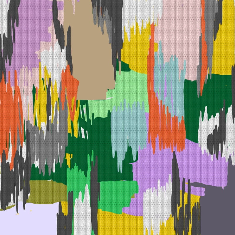 ABSTRATO PINTURA COLORIDA ARTISTA GLORIA RIMES