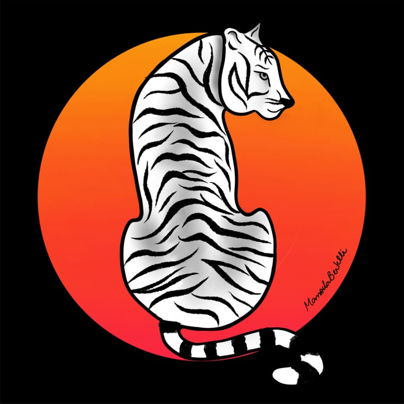 GRANDES FELINOS - TIGRE NOIR