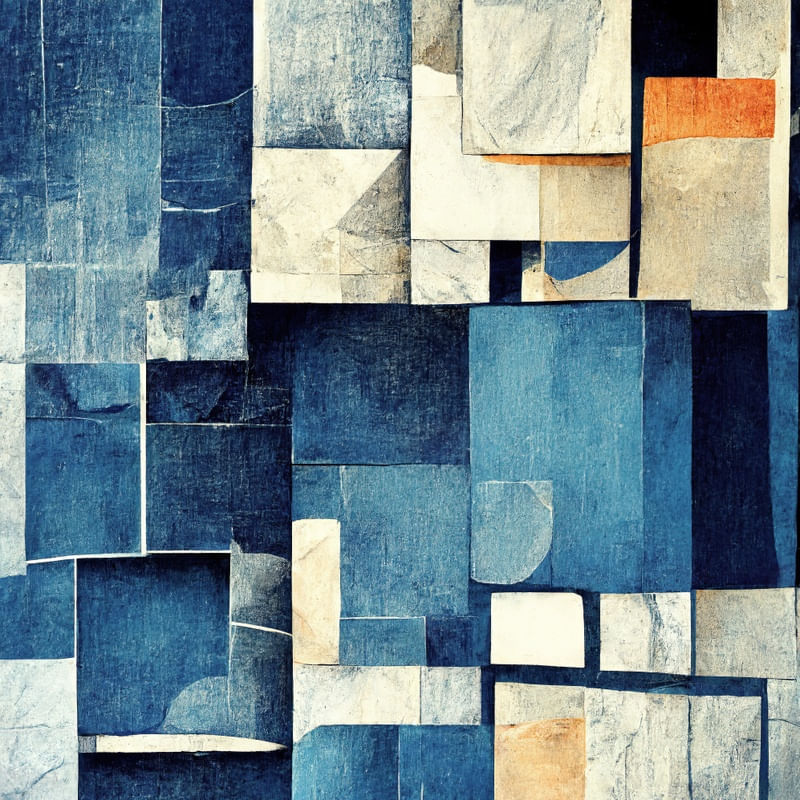 NAVY BLUE COLLAGE A