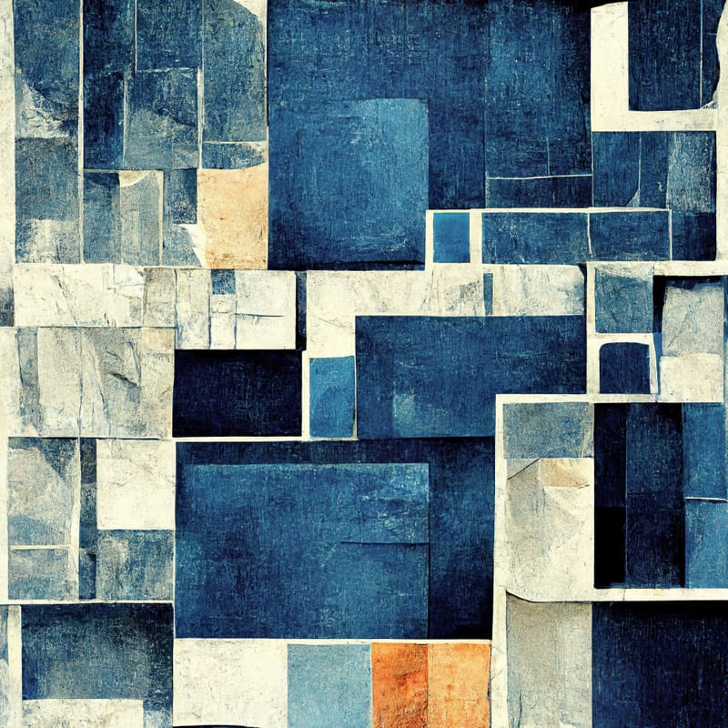 NAVY BLUE COLLAGE B