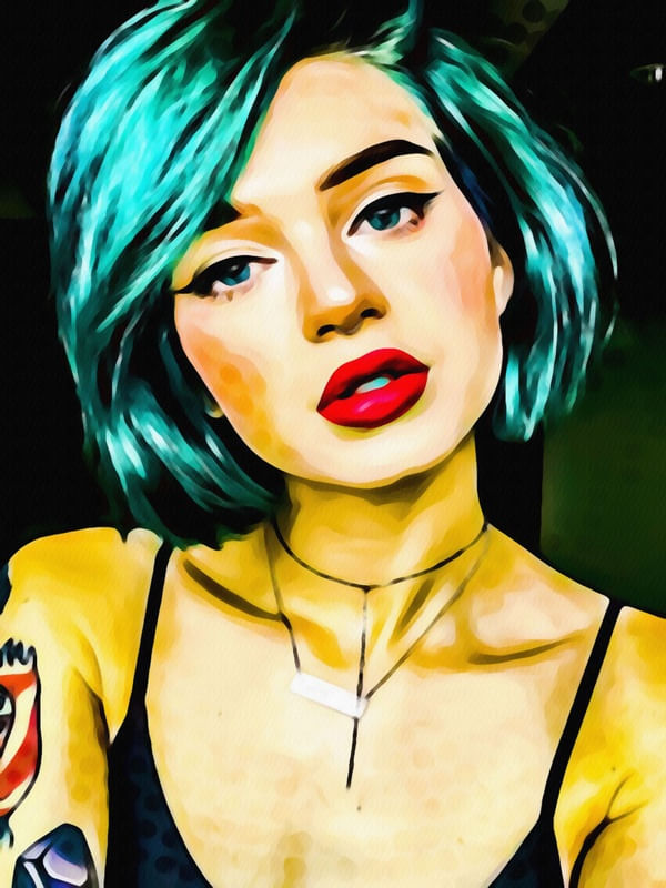 BLUE HAIR