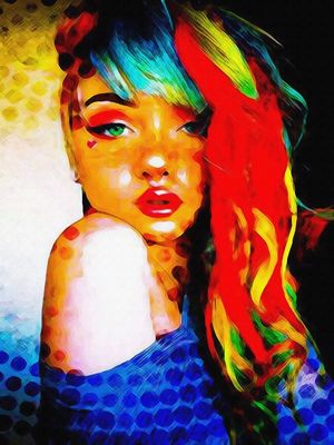 MENINA MULTICOLOR