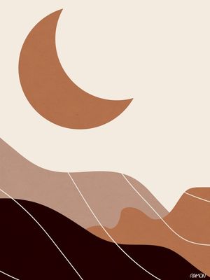 ARTE ABSTRATA - ALMAS GEMEAS LUA