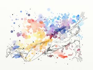 WATERCOLOR LINES 002