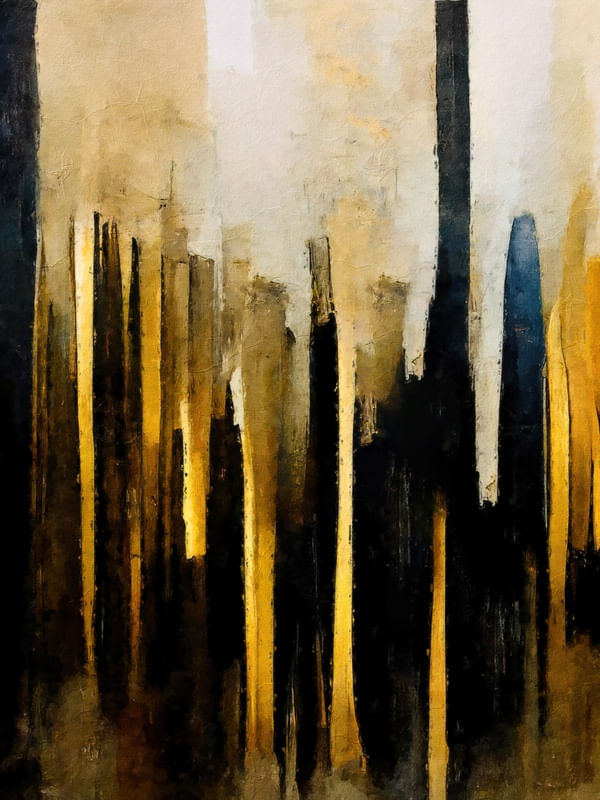 ABSTRATOS DOURADOS - 10 - DIPTICO 01