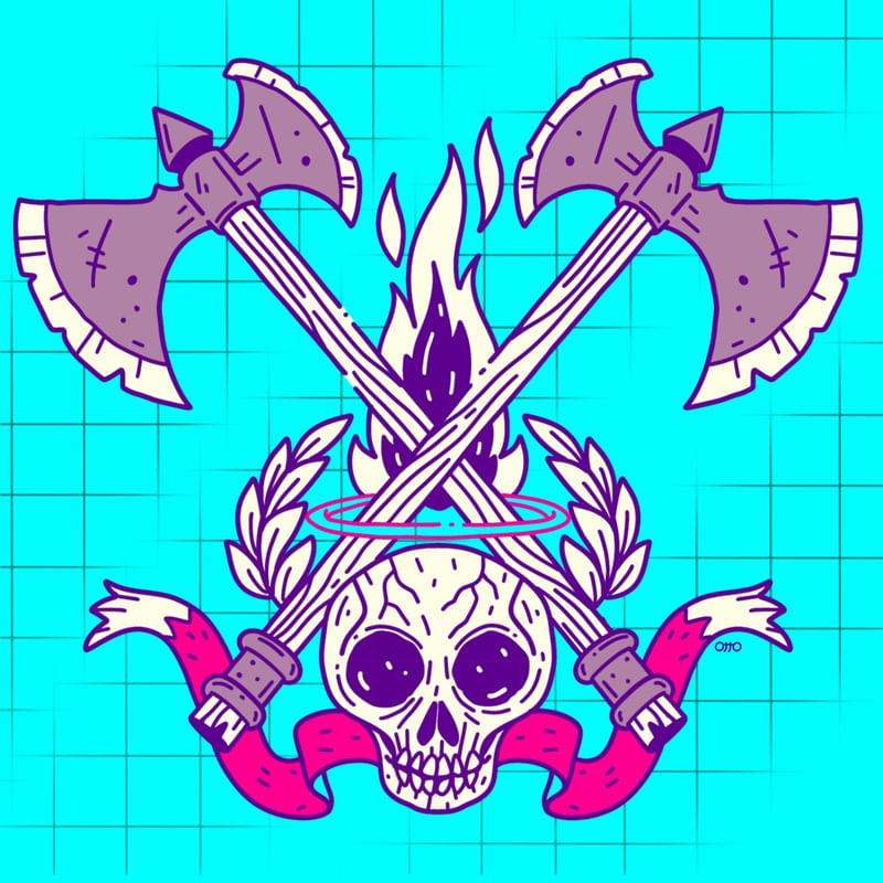 SKULL AXE