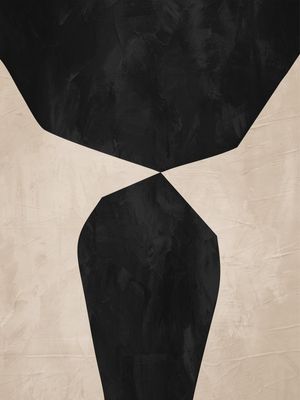 ARTE COLORIDA MARROM BEGE - ABSTRATO ORGÂNICO - 292A