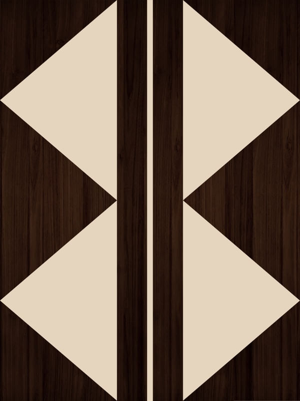 ARTE COLORIDA COM DETALHES EM MADEIRA MARROM BEGE - ABSTRATO GEOMETRICO WOOD - 20C