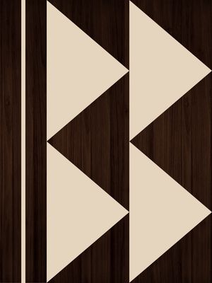 ARTE COLORIDA COM DETALHES EM MADEIRA MARROM BEGE - ABSTRATO GEOMETRICO WOOD - 20D
