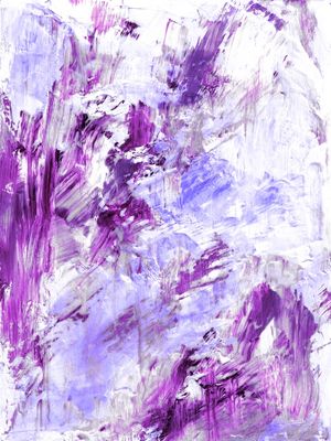 FLY FREE 6 AMETISTA LAVANDA ROXO BRANCO - ABSTRATO ORGANICO TEXTURIZADO PINTURA