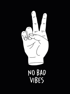 NO BAD VIBES BLACK - ART ATACK