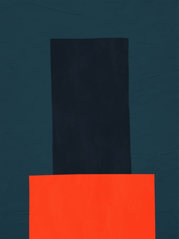 ARTE COLORIDA VERDE LARANJA - ABSTRATO ORGÂNICO - 247A1