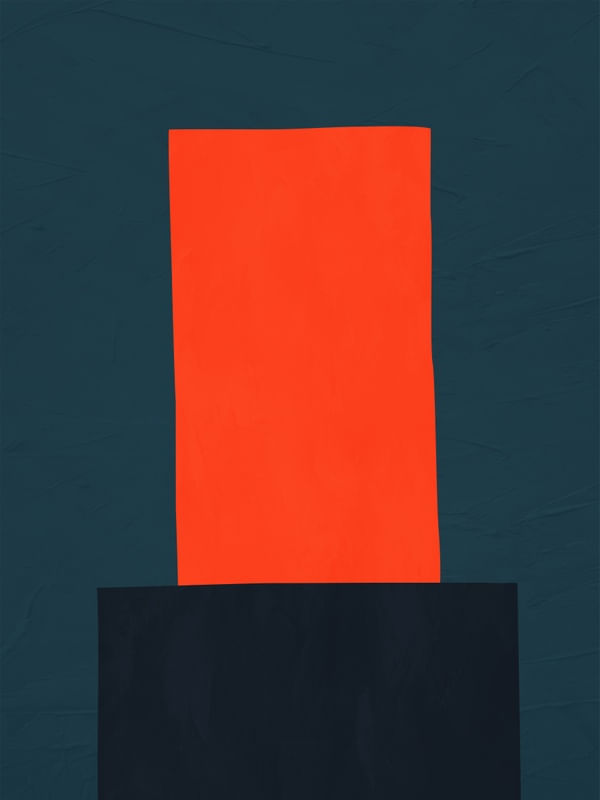 ARTE COLORIDA VERDE LARANJA - ABSTRATO ORGÂNICO - 247A2