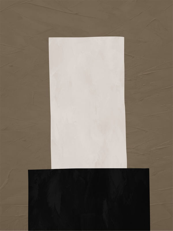 ARTE COLORIDA MARROM BEGE - ABSTRATO ORGÂNICO - 247D2