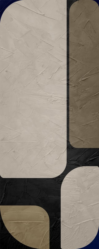 ARTE PANORAMICA COLORIDA CONTEMPORANEA BEGE MARROM PRETO - ABSTRATO GEOMETRICO- 689A - P