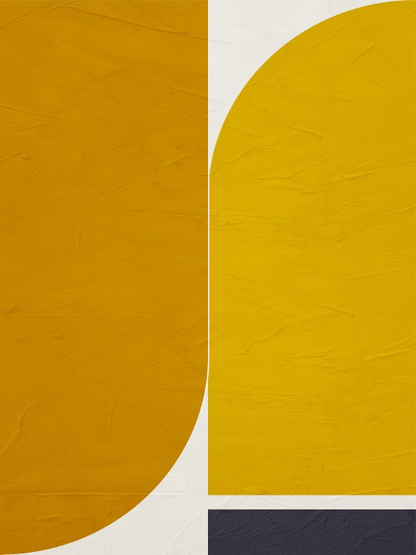 ARTE COLORIDA CONTEMPORANEA AMARELO BEGE - ABSTRATO GEOMETRICO - 638B