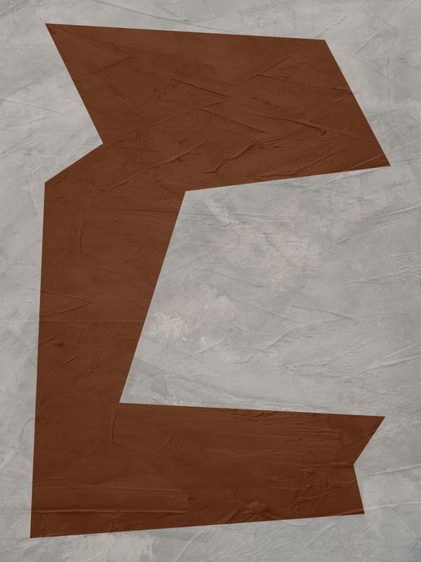 ARTE CONTEMPORANEA COLORIDA MARROM BEGE - ABSTRATO GEOMETRICO - 673A