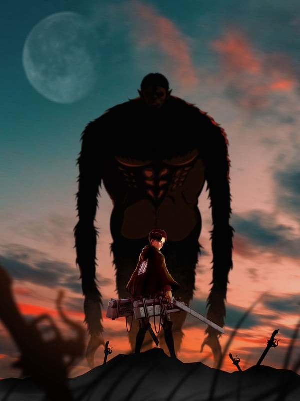 BEAST TITAN VS LEVI