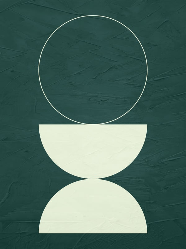 ARTE CONTEMPORANEA COLORIDA VERDE NATUREZA - ABSTRATO GEOMETRICO - 694A