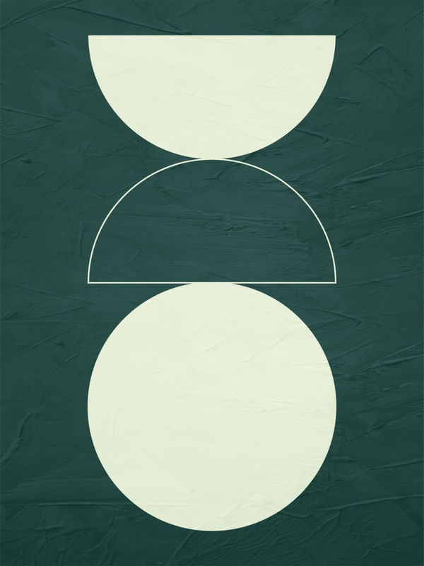 ARTE CONTEMPORANEA COLORIDA VERDE NATUREZA - ABSTRATO GEOMETRICO - 694D
