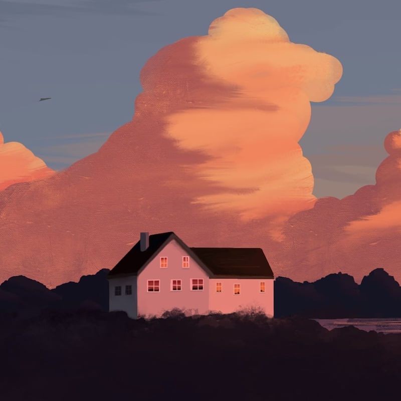 DOCE LAR EM UM PÔR DO SOL