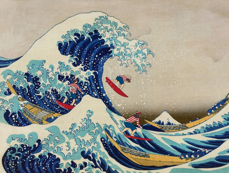 SURFANDO NA GRANDE ONDA DE KANAGAWA