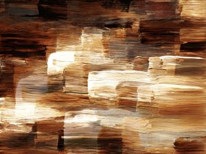 OUT OF TOUCH INVERTED 1 - MARROM FERRUGEM ABSTRATO ORGANICO PINCELADAS PINTURA