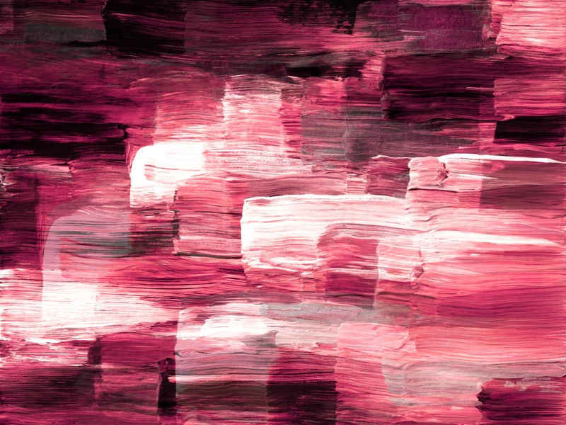 OUT OF TOUCH INVERTED 4 - MAGENTA ROSA PRETO ABSTRATO ORGANICO PINCELADAS PINTURA