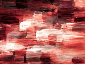 OUT OF TOUCH INVERTED 5 - CRIMSON VERMELHO PRETO ABSTRATO ORGANICO PINCELADAS PINTURA