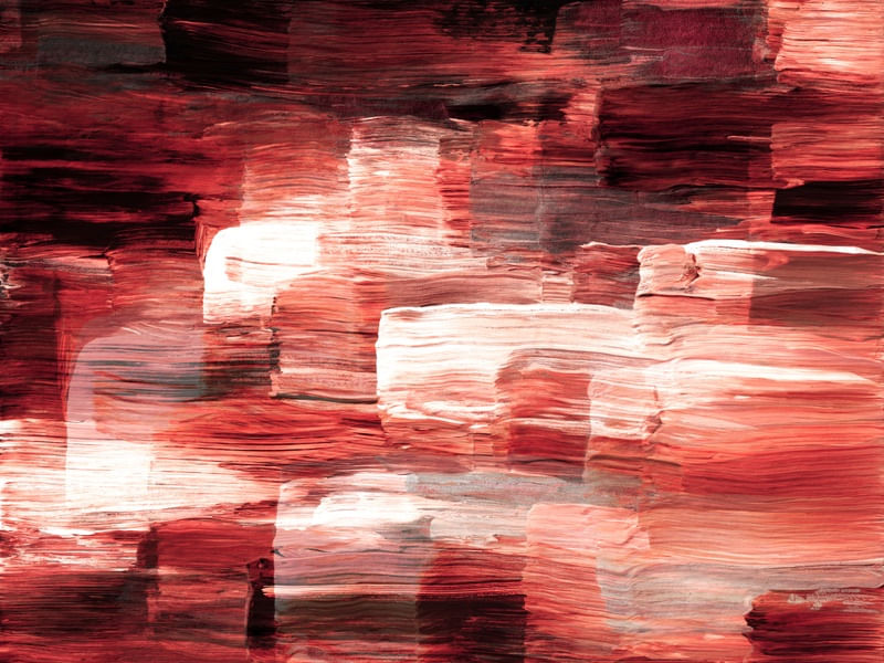 OUT OF TOUCH INVERTED 5 - CRIMSON VERMELHO PRETO ABSTRATO ORGANICO PINCELADAS PINTURA