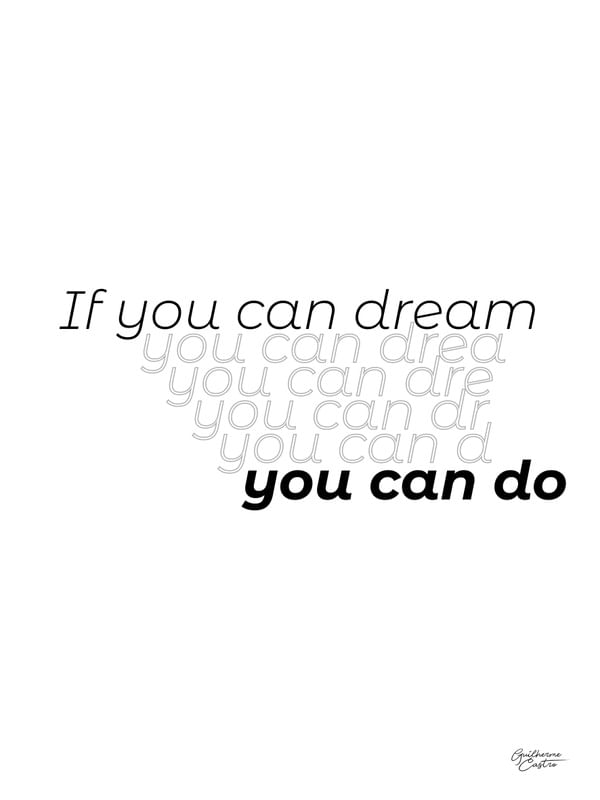 YOU CAN DO POR GUILHERME CASTRO