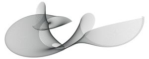 ARTE MINIMALISTA GEOMETRICA PRETO E BRANCO DE LINHAS PANORAMICO - GEOMETRIC LINE - 02A