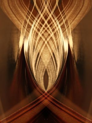 ARTE COM DETALHE DOURADO - ABSTRATO GOLD - 07A