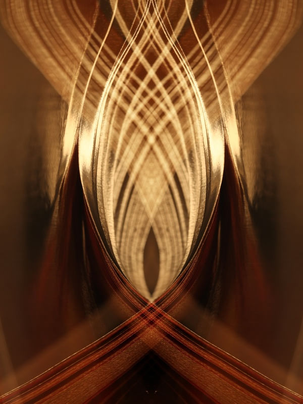 ARTE COM DETALHE DOURADO - ABSTRATO GOLD - 07A