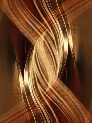 ARTE COM DETALHE DOURADO - ABSTRATO GOLD - 09A