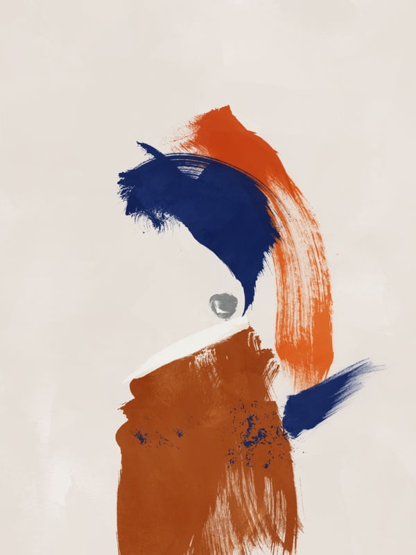 ABSTRACT GIRL BY TAS