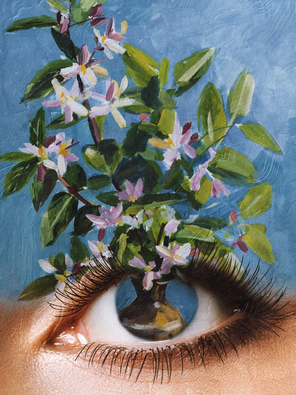 FLORAL EYE BY TAS BLUE