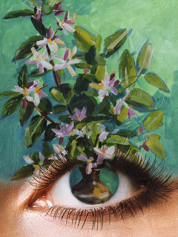 FLORAL EYE BY TAS GREEN