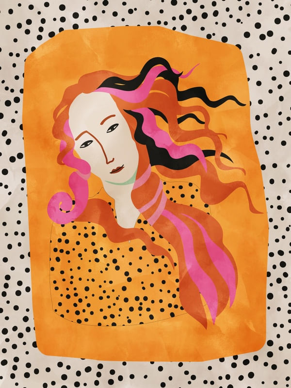 PORTRAIT WITH YELLOW POLKA DOT BY TAS