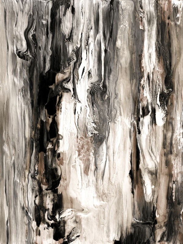 DOWNFALL 10 SEPIA NEUTRO - ORGANICO ABSTRATO PINTURA