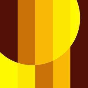 CÍRCULO GRADIENT SÉRIE AMARELO E MARROM OPÇÃO 01