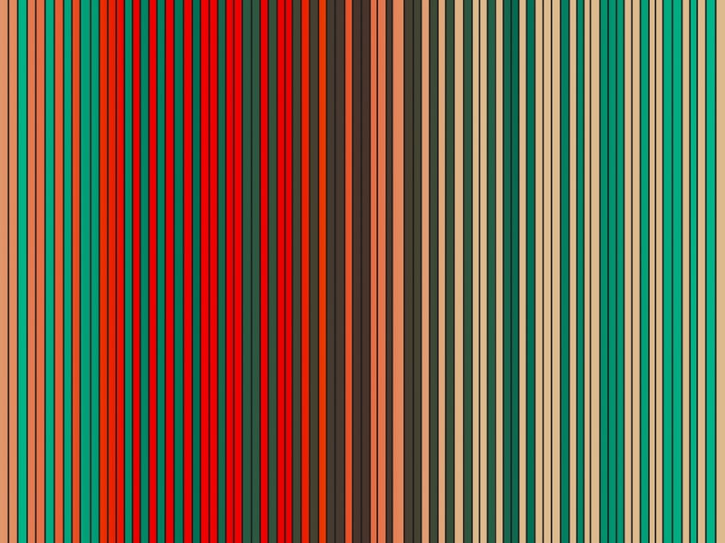 ARTE LISTRAS E CORES SÉRIE TONS DE VERMELHO E VERDE OPÇÃO 01