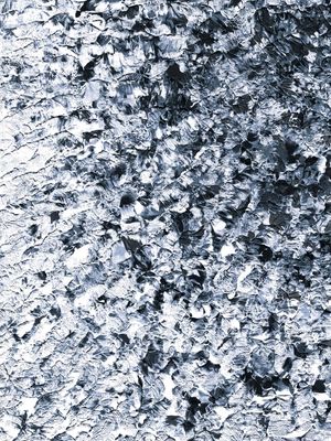 DAPPLED WAKE 6 PRETO E BRANCO - ABSTRATO ORGANICO NEUTRO ONDAS PINTURA