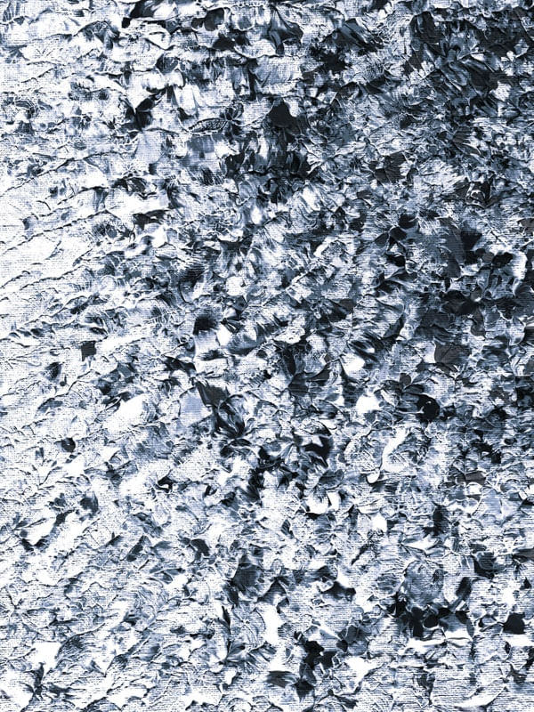 DAPPLED WAKE 6 PRETO E BRANCO - ABSTRATO ORGANICO NEUTRO ONDAS PINTURA