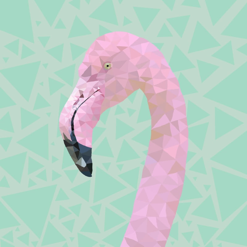 MOSAIC FLAMINGO II