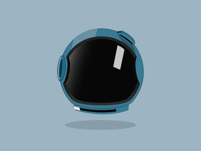 ASTRONAUTA CAPACETE AZUL