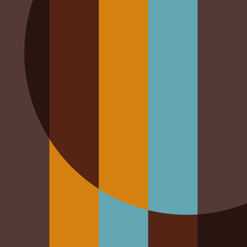 CÍRCULO GRADIENT SÉRIE TONS DE AZUL MARROM LARANJA OP 05