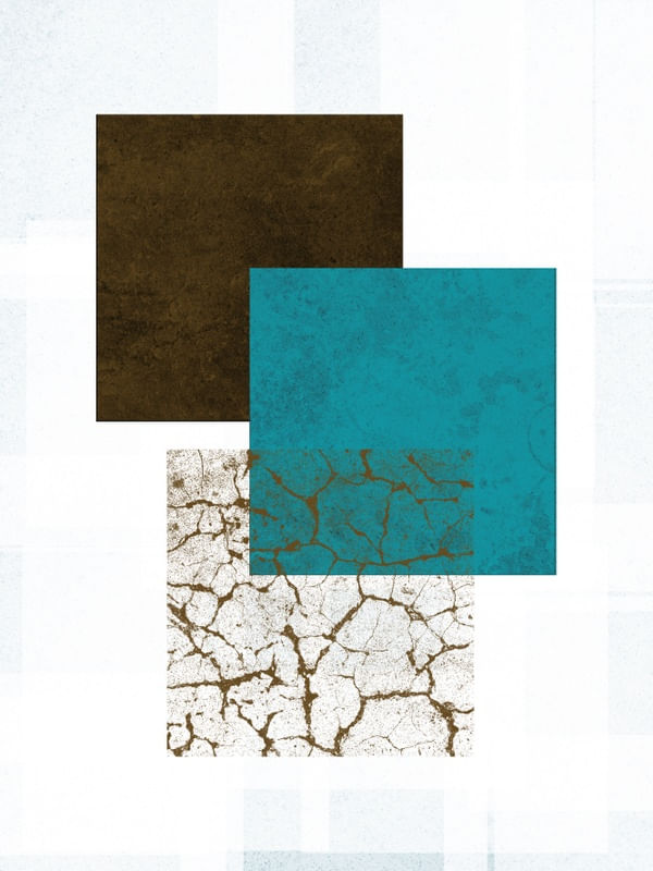 QUADRADOS MINIMALISTAS E TEXTURAS SÉRIE CORES TONS DE AZUL VERDE OP 05